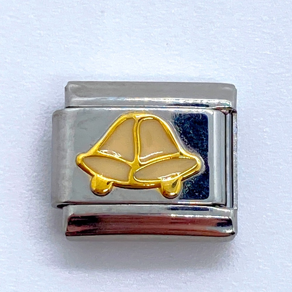 Bells Uberry Italian Charm Silver Tone Gold Tone Wedding Church